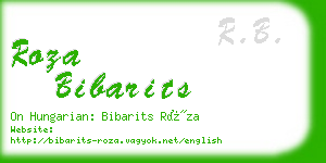 roza bibarits business card